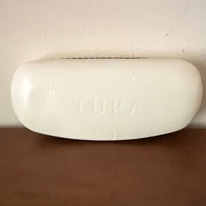 Tura White Eyeglass Case